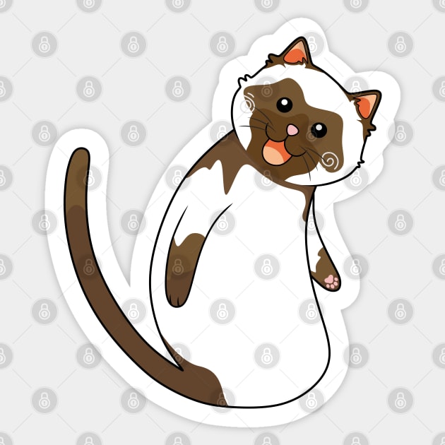 Cute Siamese Cat Sticker by Asadasa